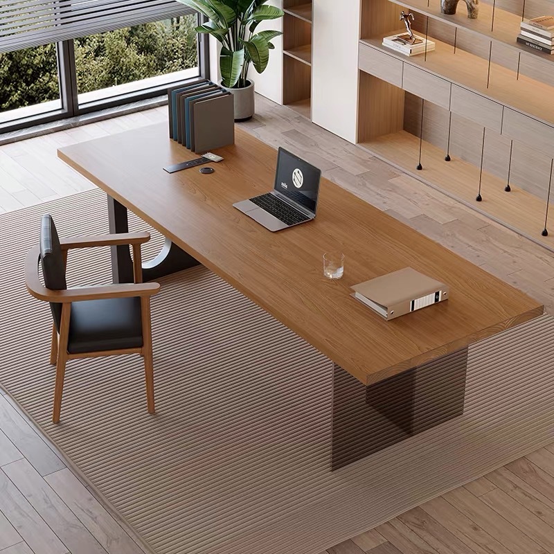 Home Office Room - مكتب خشبي عائم من الأكريليك الإيطالي،