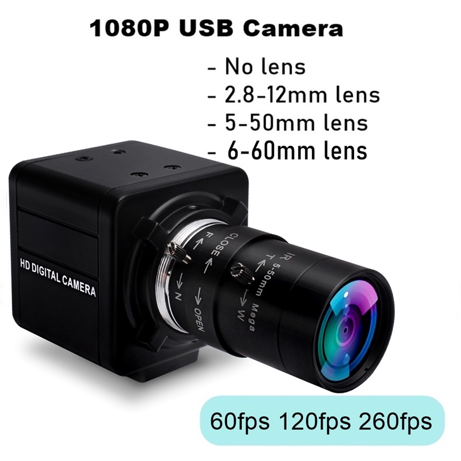 Home Office Zoom - ELP 260fps 120fps 60fps عالية السرعة