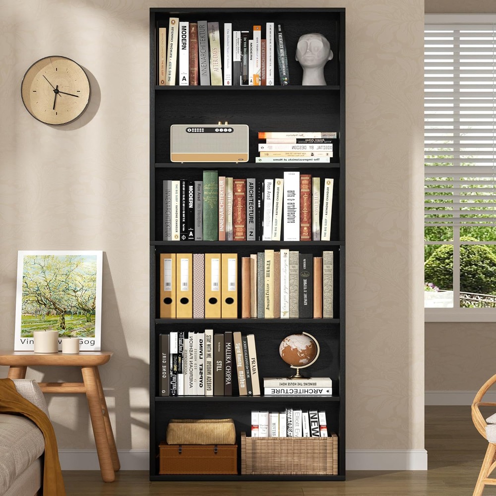 رف كتب مفتوح بـ 6 طبقات، ارتفا - مراجعة Home Office Room وسعره