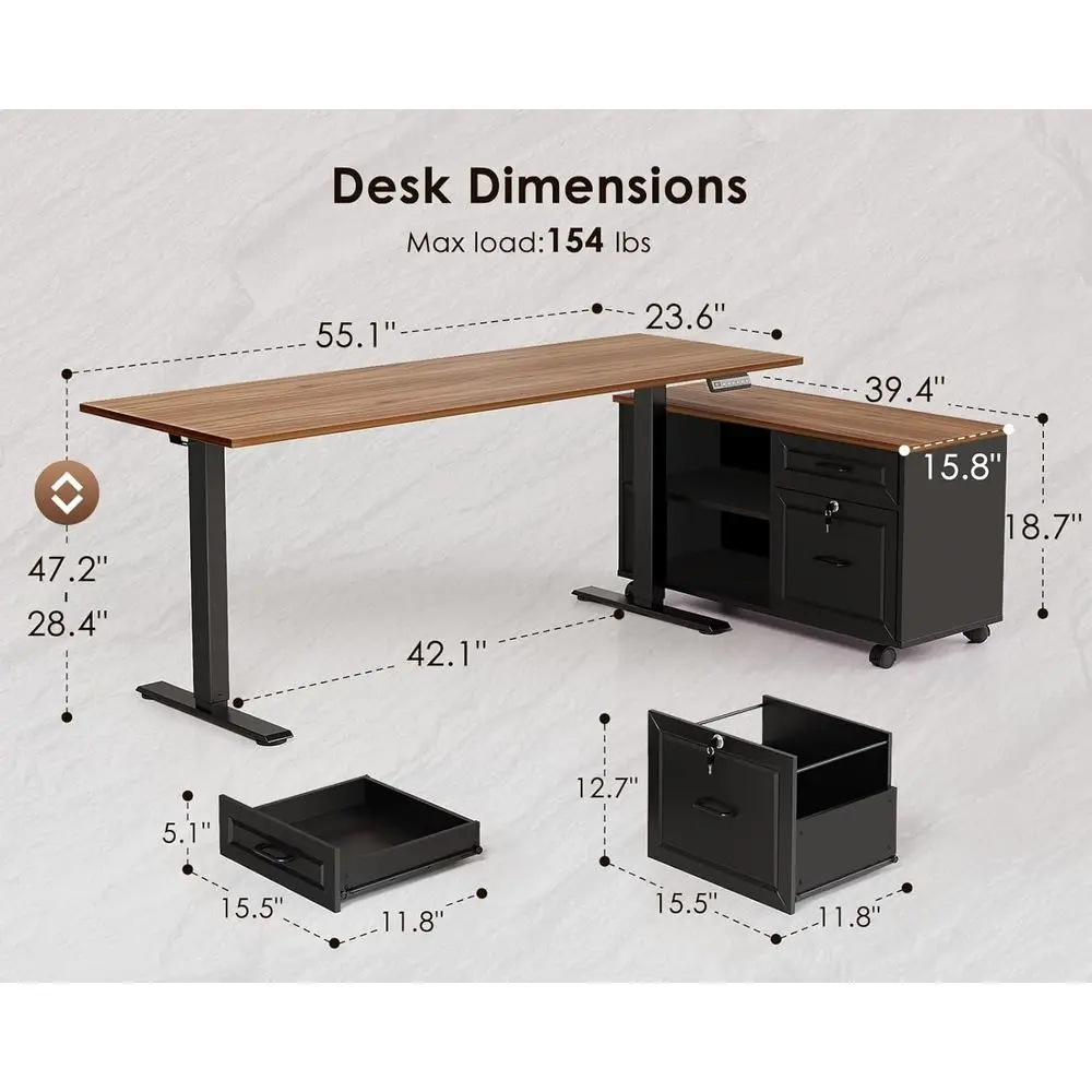 مكتب كهربائي على شكل حرف L مقا - مراجعة Home Office L Shaped Desk وسعره