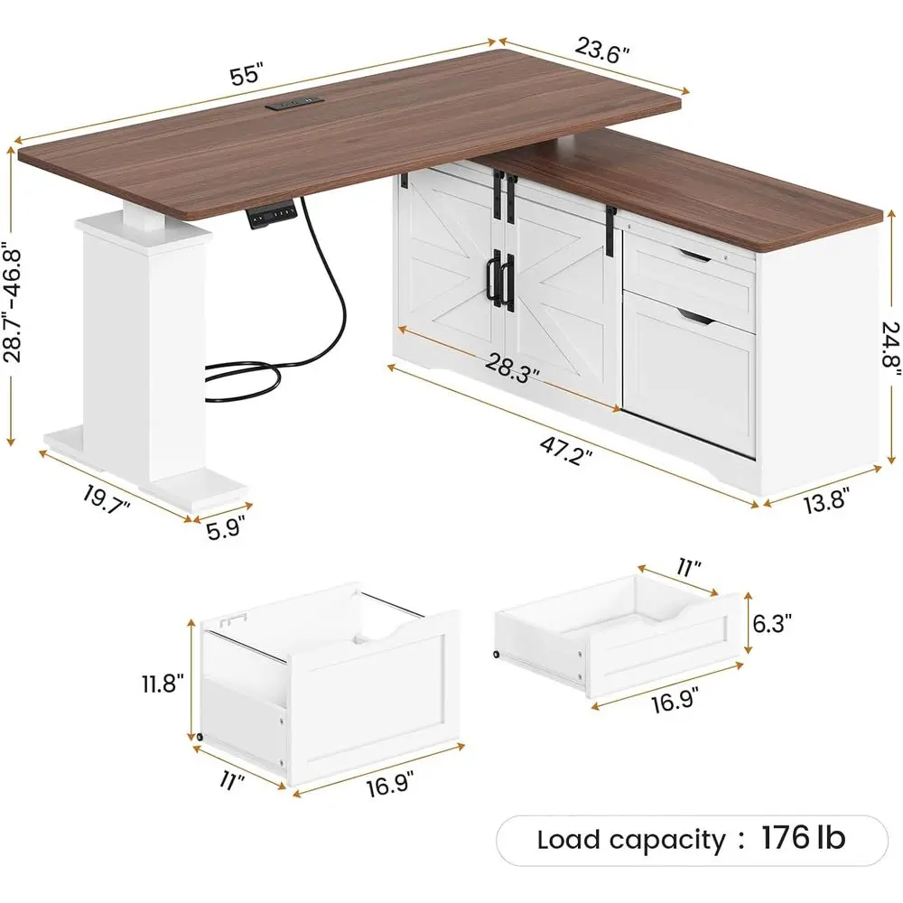 مكتب قابل للتعديل على شكل حرف  - مراجعة Home Office L Shaped Desk وسعره