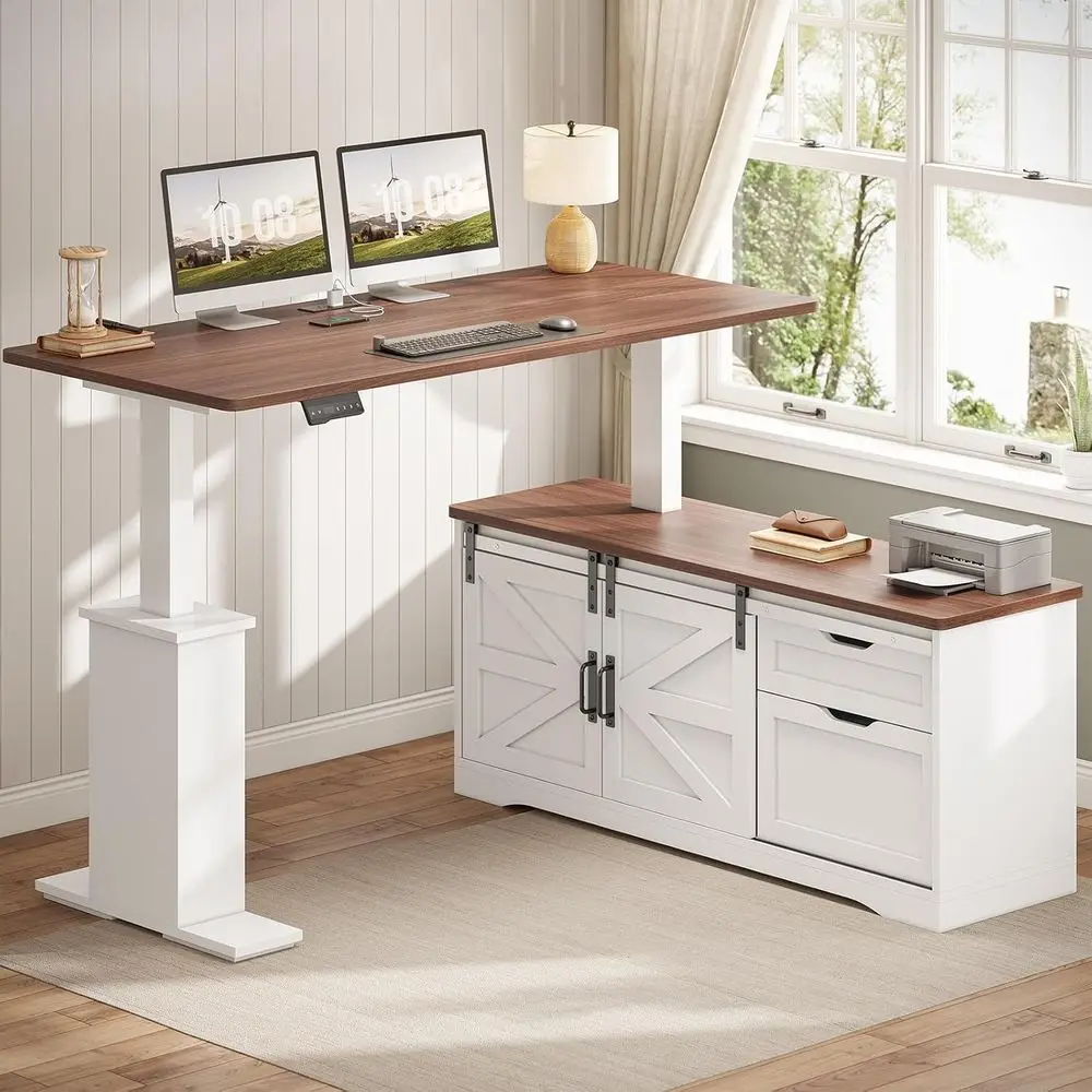 مكتب قابل للتعديل على شكل حرف  - مراجعة Home Office L Shaped Desk وسعره