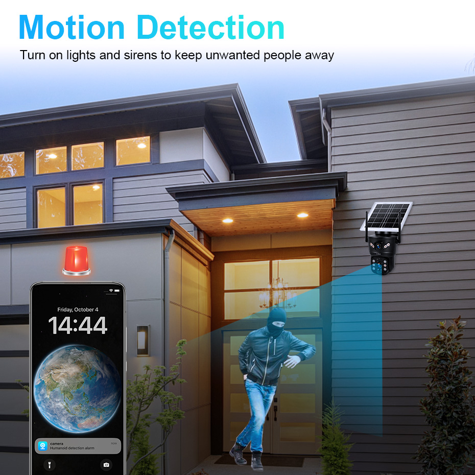 كاميرا KERUI الشمسية بدقة 6 مي - مراجعة Home Office Zoom وسعره