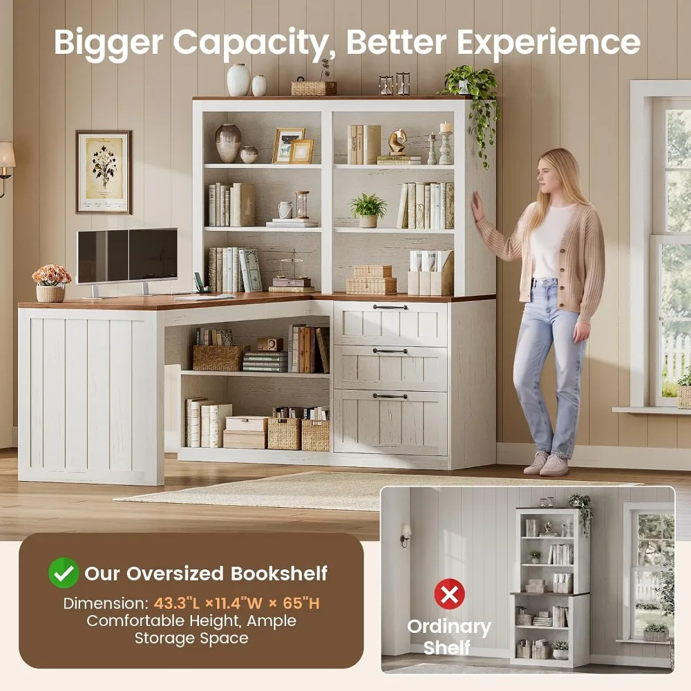 مكتب كمبيوتر على شكل حرف L من  - مراجعة Home Office L Shaped Desk وسعره