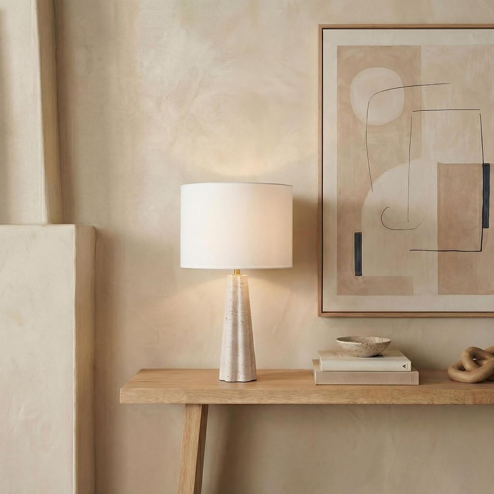 مصباح طاولة من الترافرتين/اللو - مراجعة Home Office Room وسعره