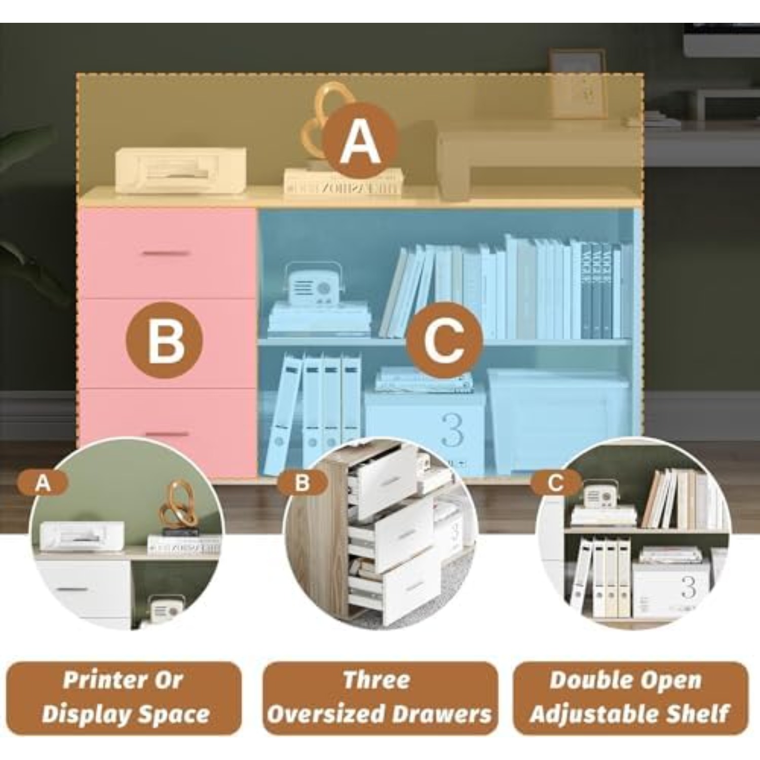 مكتب على شكل حرف L مقاس 55 بوص - مراجعة Home Office L Shaped Desk وسعره