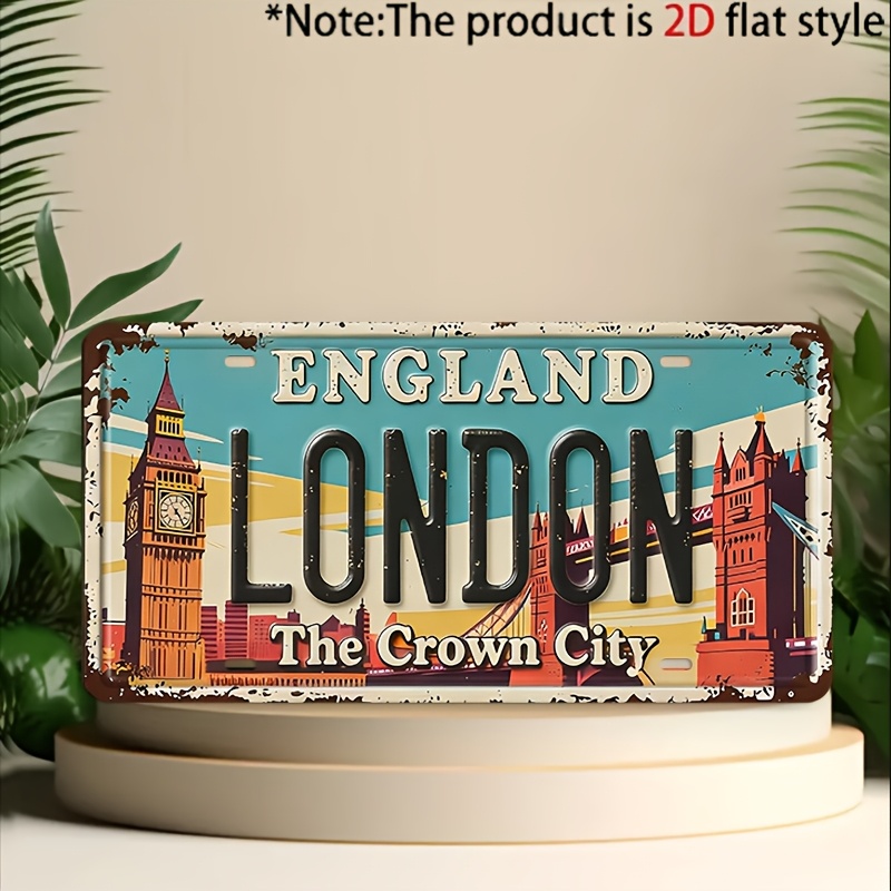 لافتة معدنية بتصميم مدينة لندن - مراجعة Home Office London وسعره