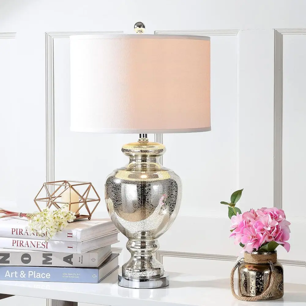 مصباح طاولة من الزجاج المتشقق  - مراجعة Home Office Room وسعره
