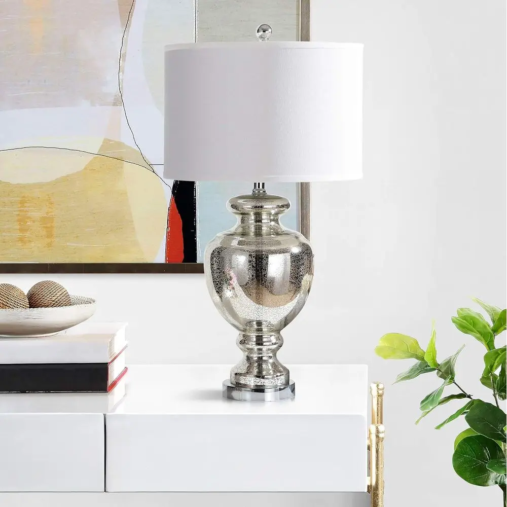 مصباح طاولة من الزجاج المتشقق  - مراجعة Home Office Room وسعره