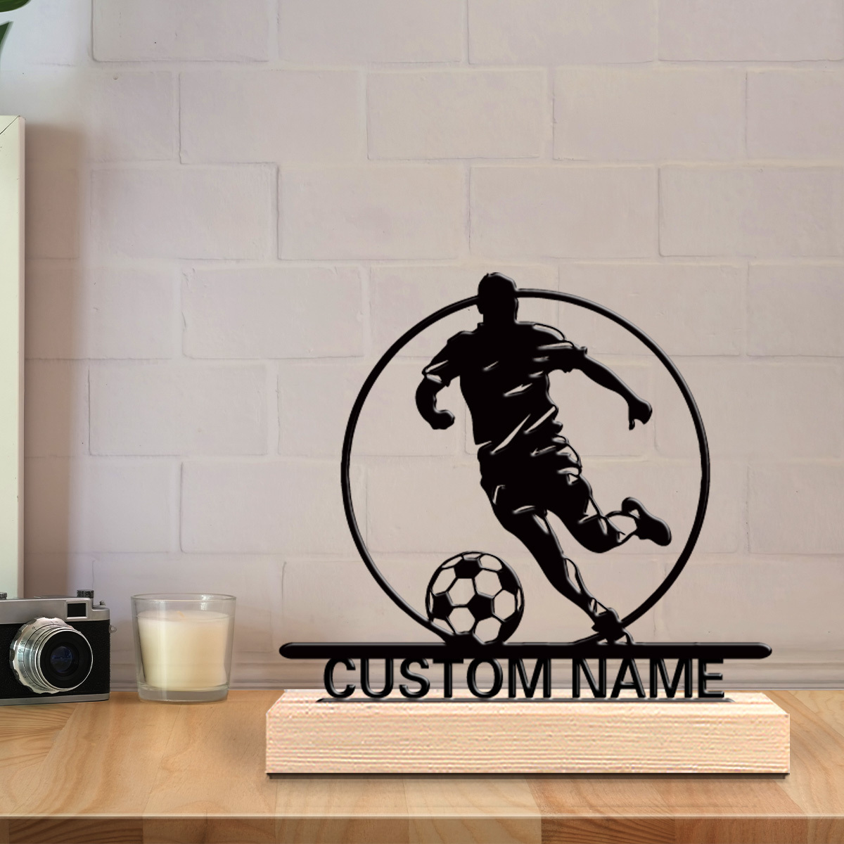 تمثال معدني مخصص للاعب كرة قدم - مراجعة Home Office Ideas وسعره
