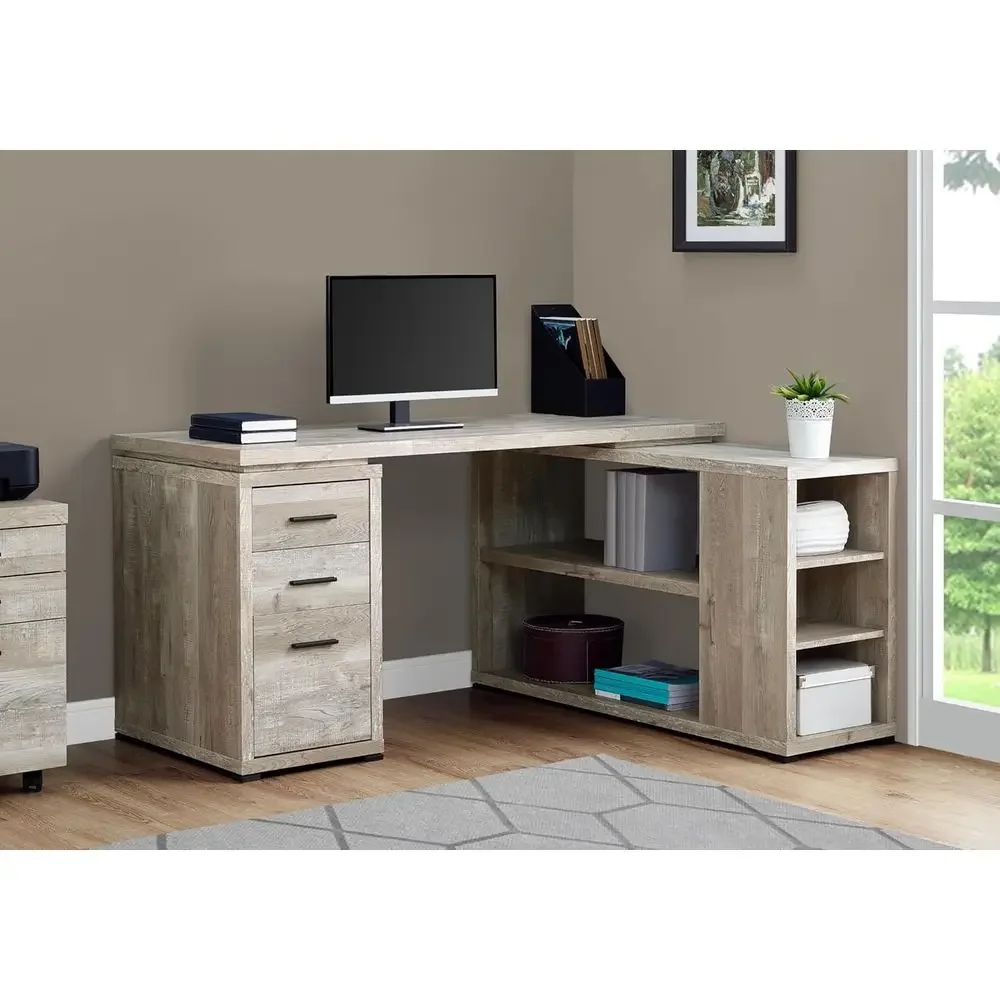 مكتب على شكل حرف L بسعة 60 قطع - مراجعة Home Office L Shaped Desk وسعره