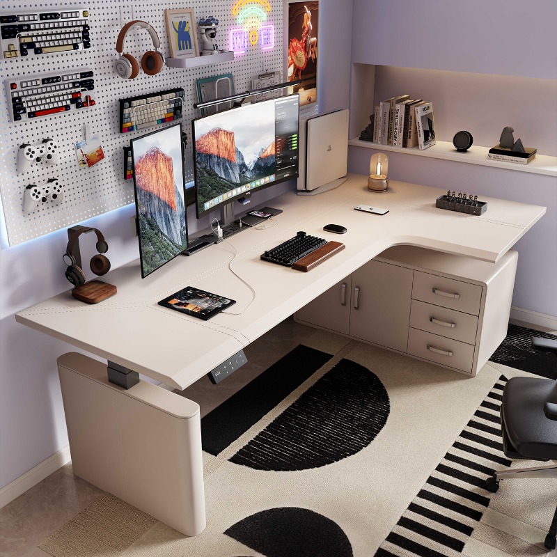 الشمال الأسود الزاوية طاولة رف - مراجعة Home Office L Shaped Desk وسعره