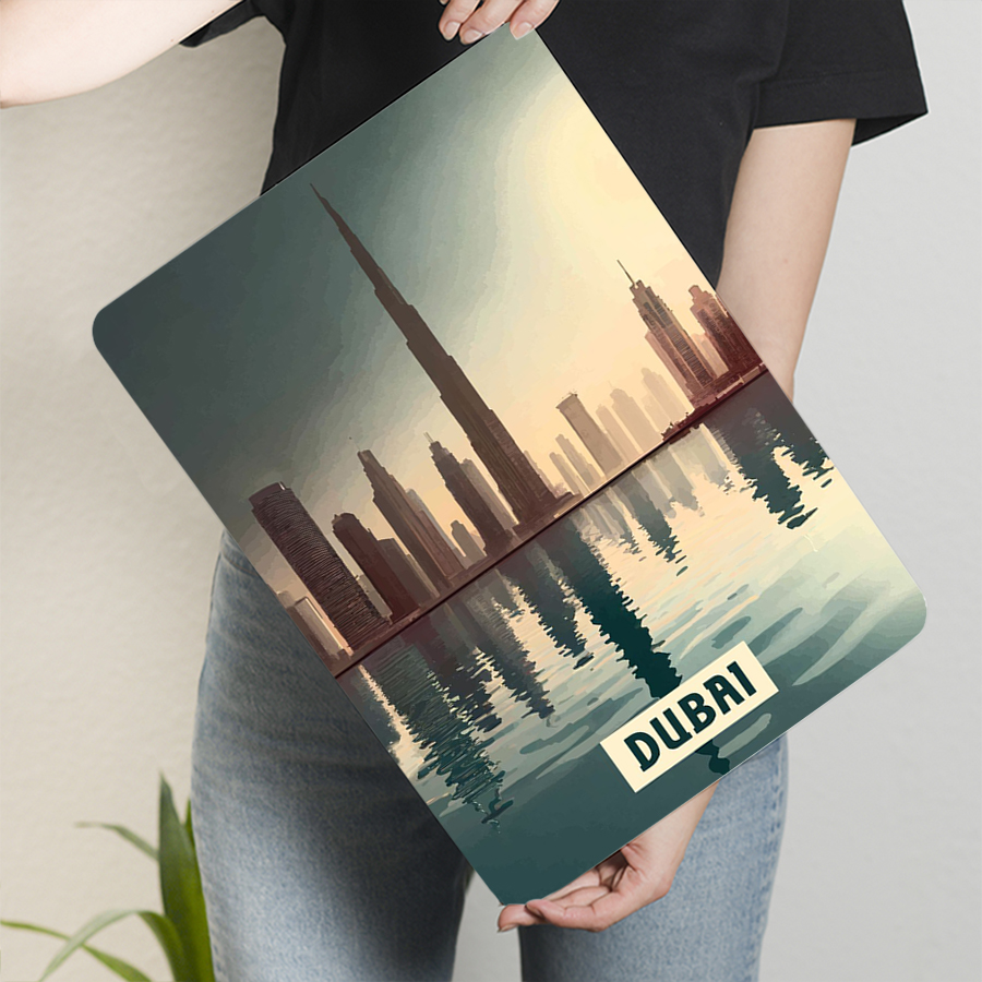 دبي أفق في غروب الشمس جدار معد - مراجعة Home Office Dubai وسعره