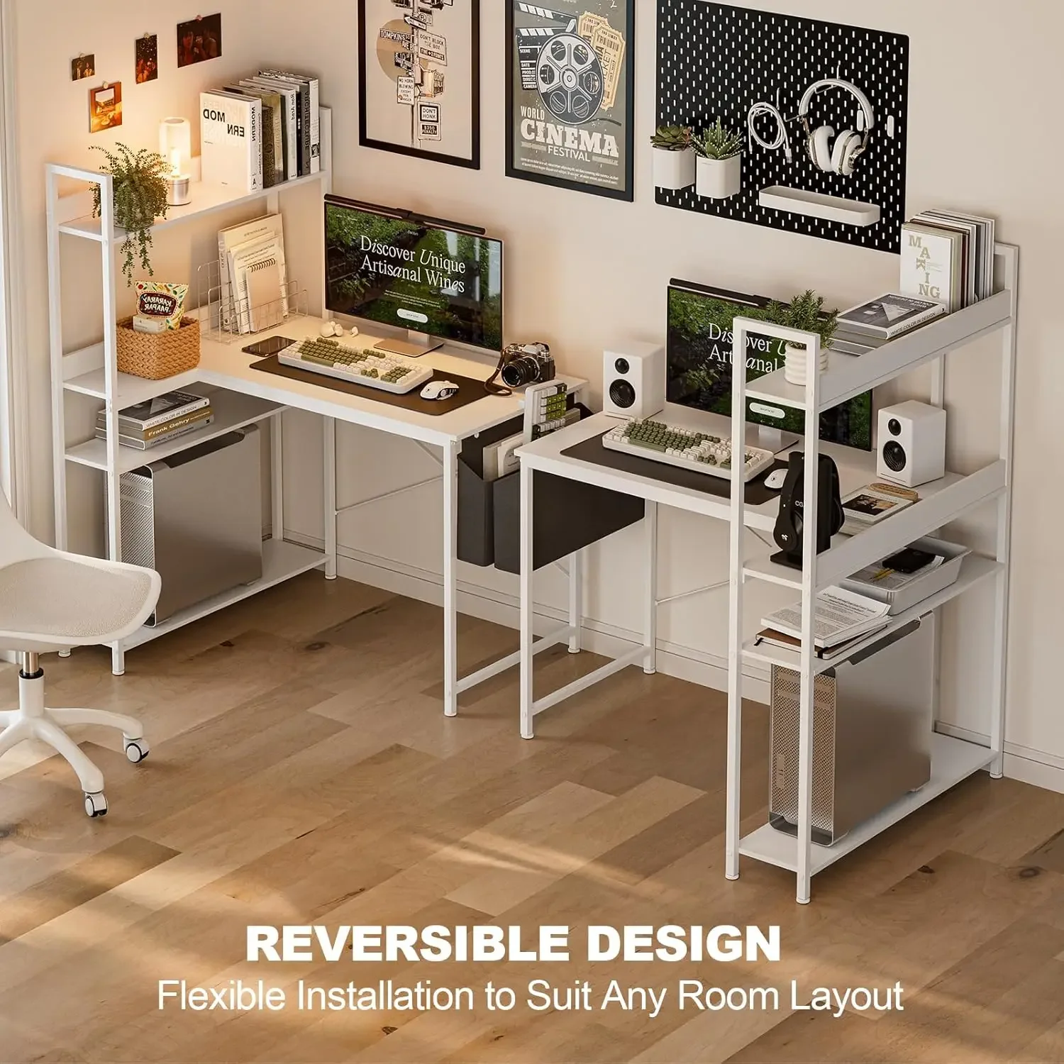 سعر العرض: مكتب كمبيوتر على شك - مراجعة Home Office L Shaped Desk وسعره