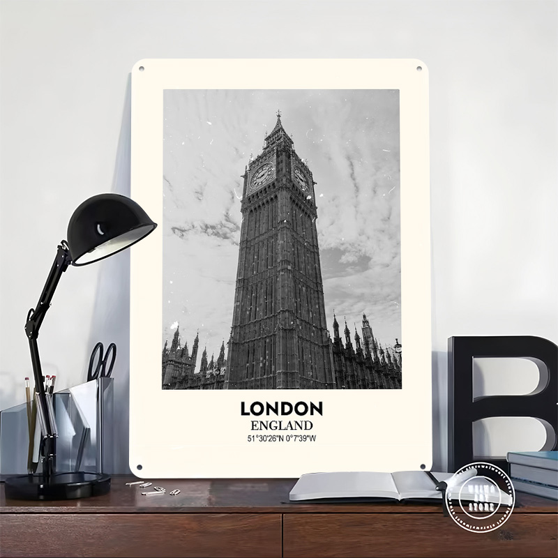 لافتة معدنية مطبوعة بتصميم بيج - مراجعة Home Office London وسعره