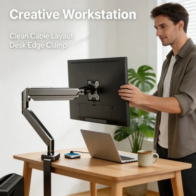 حامل شاشة أحادي للشاشات من 14  - مراجعة Monitor Riser Stand وسعره