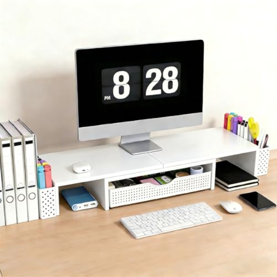 منظمات وإكسسوارات مكتبية معدني - مراجعة Monitor Riser Stand وسعره